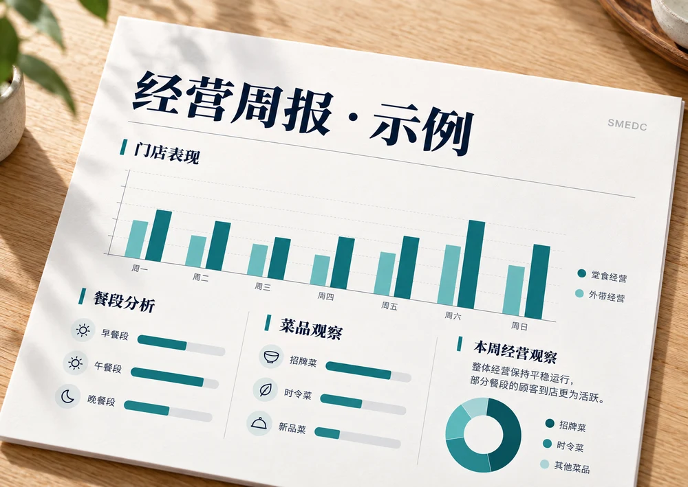 经营报告，展示经营趋势、重点事项与建议。
